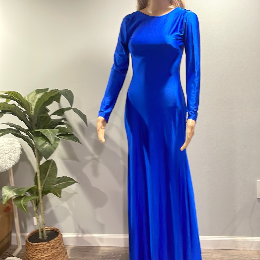 Vintage great condition Blue and sexy long dress size M
